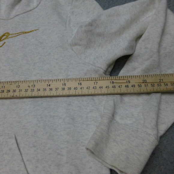 Nike Hoodie Womens XS Gray Sweatshirt Swoosh Pullover Lightweight High Neck - Picture 8 of 10